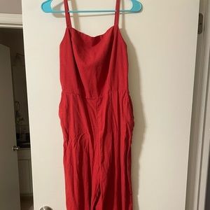 Red jumpsuit